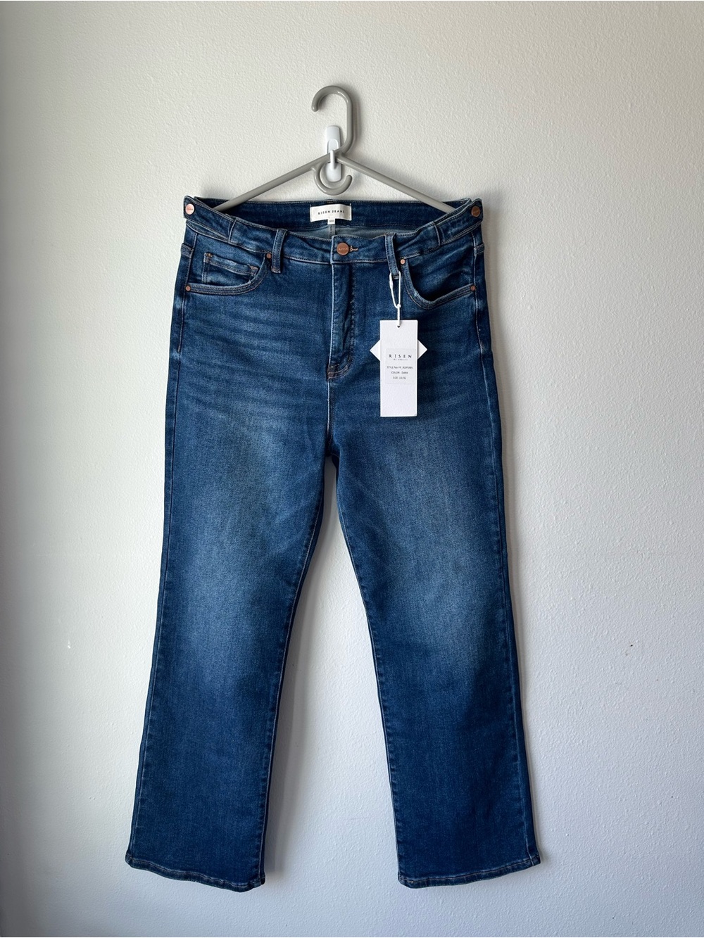 Risen // Tummy Control High Rise Adjustable Straight Leg Jeans Sz 15/32